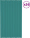 vidaXL - Dakpanelen - 36 - st - 60x45 - cm - gegalvaniseerd - staal - bruin
