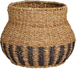 Mica Decorations Hidde Mand - 33x33x25 cm - Zeegras - Donkerbruin