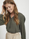 VILA VILUCY LS SHIRT - Doorknoop blouse - Losvallend - XL