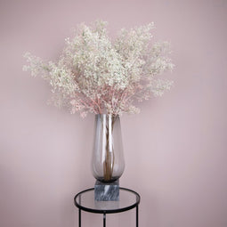 PTMD Leaves Plant Baby's Breath Kunsttak - 60x32x110 cm - Lichtroze