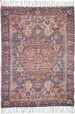 In the Mood Vloerkleed Klassiek - 180x120x2 cm - Jute - Blauw