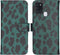iMoshion Hoesje Geschikt voor Samsung Galaxy A21s Hoesje Met Pasjeshouder - iMoshion Design Softcase Bookcase - Zwart / Meerkleurig / Groen / Green Leopard