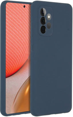 Accezz Liquid Silicone Backcover - Samsung Galaxy A72 - Schokabsorberend - Donkerblauw