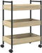 vidaXL - Keukentrolley - 50x30x70 - cm - bewerkt - hout - sonoma - eikenkleurig