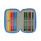 Driedubbele Pennenzak Batman Blauw 12,5 x 19,5 x 5,5 cm 37 Onderdelen