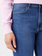 Wrangler HIGH RISE STRAIGHT HUDSON - Dames Jeans - Maat 32 X 32 - Denim