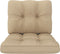 vidaXL - Palletkussens - 2 - st - stof - beige