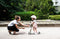 Scoot and Ride Highwaykick 1 - Loopfiets en step - Kantelbeveiliging - Peach