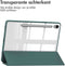 imoshion Tablet Hoes - Geschikt voor Samsung Galaxy Tab S9 11.0 inch FE / Galaxy Tab S10 FE / Galaxy Tab S9 11.0 inch - Trifold Hardcase Bookcase - Groen