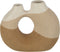 J-Line vaas Organisch - keramiek - beige/lichtbruin - small