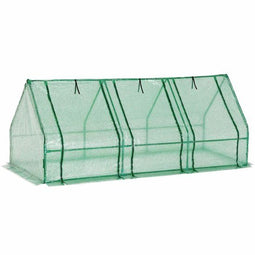 Ceruzo Kweekkas 270 cm – Foliekas – 3 Deuren – Broeikas – Tuin - 270 x 90 x 90cm