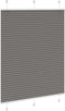 vidaXL - Plissé - rolgordijn - 110x100 - cm - stofbreedte - 109,4 - cm - antraciet