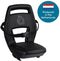 Qibbel Junior 6+ - Fietsstoeltje Achter - Quick Connect - Longtail edition - Midnight Black