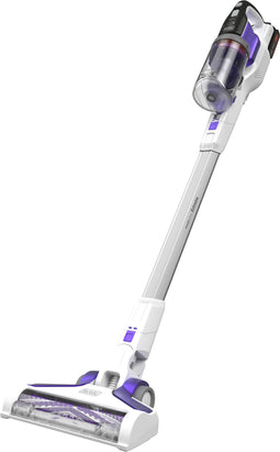 BLACK+DECKER BHFEV1825CP - Steelstofzuiger - 4in1 met gemotoriseerde borstel - Wit/Paarse