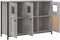 vidaXL - Dressoir - 100x35x70 - cm - bewerkt - hout - grijs - sonoma