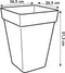 Elho Loft Urban - Vierkant Hoog 37 - Plantenbak met waterreservoir - Wit