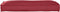 vidaXL - Palletkussen - voor - Rugsteun - Bordeauxrood - 120x40x12 - cm - Oxford - Stof