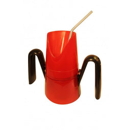 Able2 RiJe Cup - Slikproblemen - Instelbare slokgrootte 3-15 ml - Rood