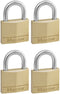 MasterLock Hangslot - Massief Messing - 4-pins cilinder - 4 stuks