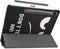 imoshion Tablet Hoes Geschikt voor Samsung Galaxy Tab S8 Plus / Tab S7 Plus / Tab S7 FE - imoshion Design Trifold Bookcase - Zwart / Meerkleurig /Don't touch