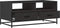 vidaXL - Salontafel - 100x50x45 - cm - bewerkt - hout - en - metaal - zwart