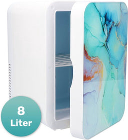 Soft & Silky - Make-up koelkast - 6,5L - 2°C tot 40°C - Marble - A+ energielabel - Zeer stil (25 decibel)
