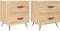 vidaXL - Nachtkastjes - 2 - st - 40x35x47,5 - cm - bewerkt - hout - sonoma - eikenkleur