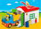 PLAYMOBIL 1.2.3 Werkman met sorteer-garage - 70184