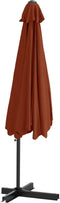 vidaXL - Parasol - met - stalen - paal - 300 - cm - terracottakleurig
