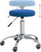 vidaXL - Massagekruk - fluweel - blauw
