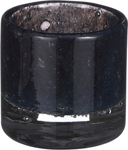 Mica Decorations Estelle Vaas - 8x8x8 cm - Glas - Donkerblauw