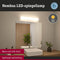 Paulmann Nembus - LED-wandlamp IP44 3000K 600lm 9W Chroom