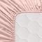 Verstelbaar onderlaken HappyFriday BASIC Licht Roze 90 x 200 x 32 cm