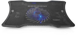 Nedis NBCR101BK - Koelstandaard voor notebooks tot 17 inch - Stille ventilator 12,5 cm