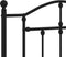 vidaXL - Bedframe - met - hoofd- - en - voeteneinde - metaal - zwart - 100x200 - cm