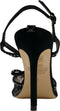 GUESS Adalet - Dames Pump - Peeptoe met strik en glitters - Zwart - Maat 36