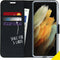 Accezz Samsung Galaxy S21 Ultra - Wallet Softcase Bookcase - 3 pashouders - Zwart