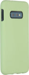 Accezz Samsung Galaxy S10e - Liquid Silicone Backcover - Schokabsorberend - Groen