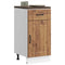 vidaXL - Keuken - onderkast - Lucca - bewerkt - hout - oud - houtkleurig