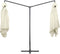 vidaXL - Parasol - dubbel - met - stalen - paal - 250x250 - cm - zandwit