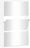 vidaXL - Schoenenkast - met - spiegel - 3-laags - 63x17x102,5 - cm - hoogglans - wit
