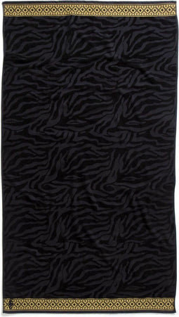 Seahorse Masai - Strandlaken - 100 x 180 cm - Velours - Black