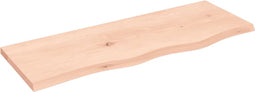 vidaXL - Wastafelblad - 80x30x2 - cm - onbehandeld - massief - hout