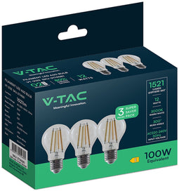 V-TAC VT-2133 - LED-gloeidraadlamp 12W - E27 fitting - Vintage uitstraling