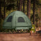 SoBuy OGS61-L-GR - Opvouwbaar Campingbedje - 3 in 1 met anti-UV dak en opblaasbare matras - Donkergroen (2 personen)