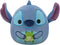 Squishmallows - Disney Stitch Holding Frog - 25cm pluche - blauw groen