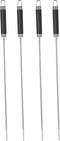 BBQ spiezen - 4x stuks - RVS - 46 cm - vleespennen voor vlees - barbecue accessoires