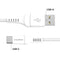 imoshion Kabel - USB C naar USB A Kabel - 3 meter - USB-C Oplader Kabel - Geschikt voor o.a. Apple iPhone 15/16 en Samsung - Wit