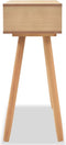 vidaXL - Wandtafel - 80x30x72 - cm - massief - grenenhout - bruin