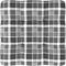 vidaXL - Palletkussen - 80x80x12 - cm - stof - ruitpatroon - grijs